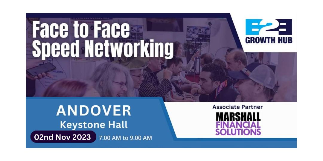 Andover Face 2 Face Morning Speed Networking - 09th Nov 2023