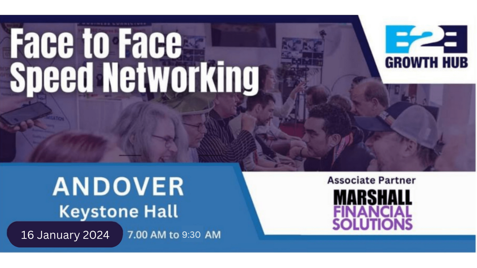 Andover Face 2 Face Morning Speed Networking - 16th Jan 2024